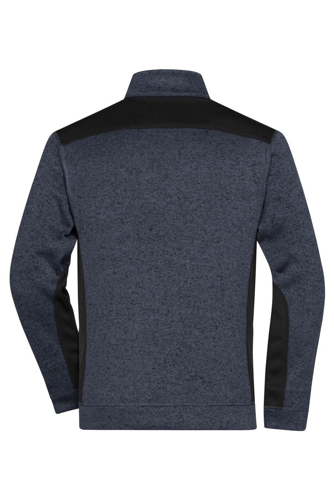 Mens Knitted Workwear Fleece Half-Zip C3-JN864