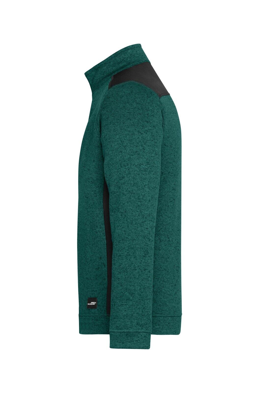 Mens Knitted Workwear Fleece Half-Zip C3-JN864