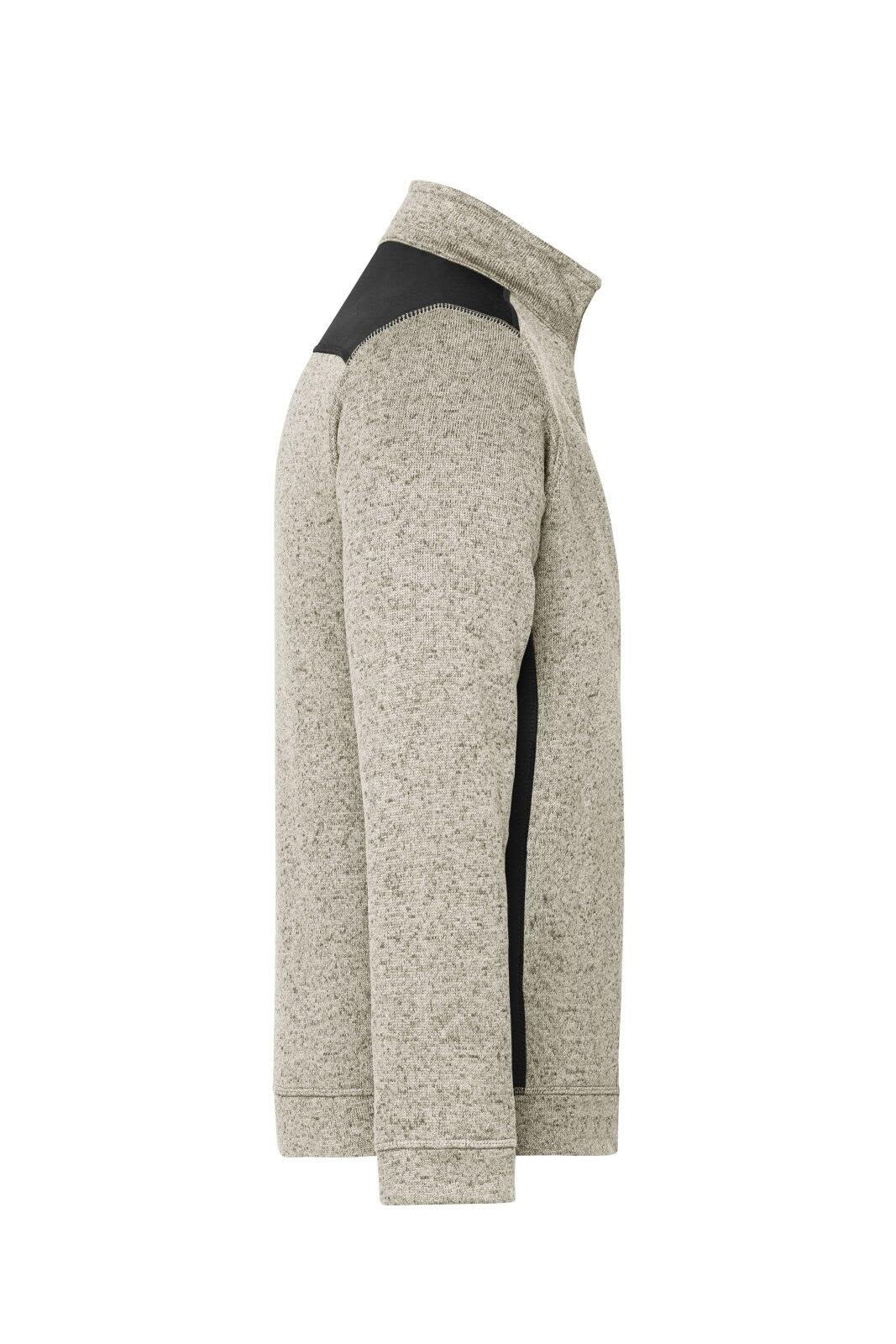 Mens Knitted Workwear Fleece Half-Zip C3-JN864
