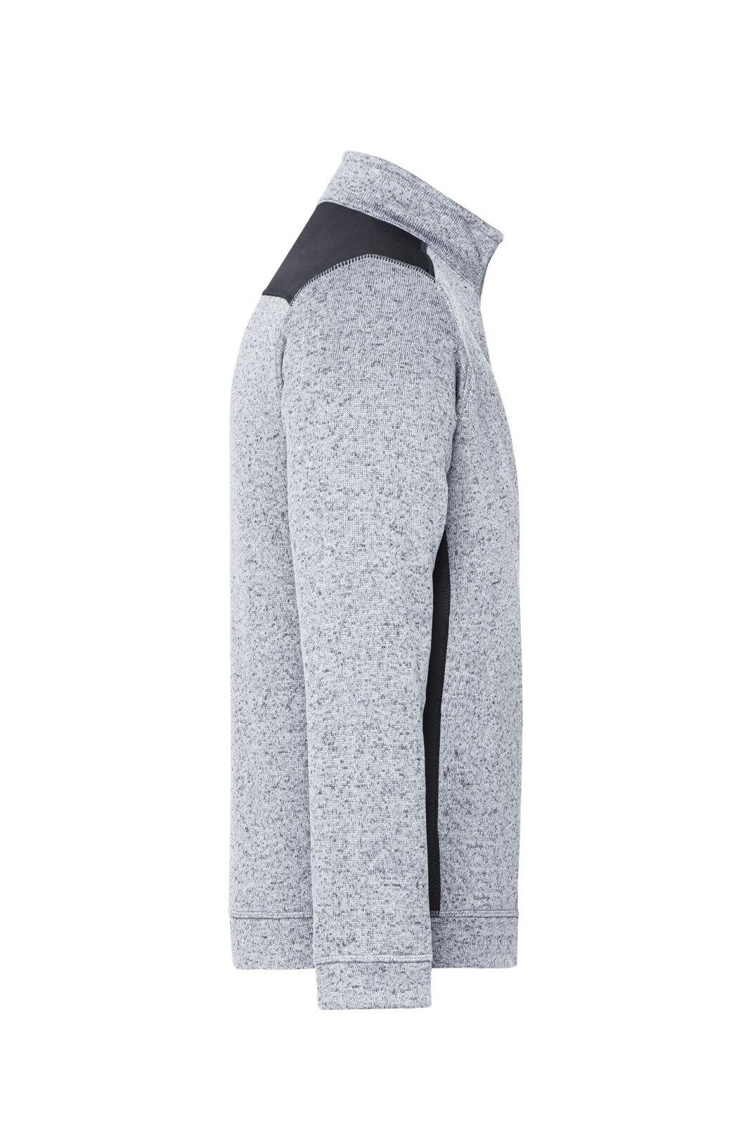Mens Knitted Workwear Fleece Half-Zip C3-JN864