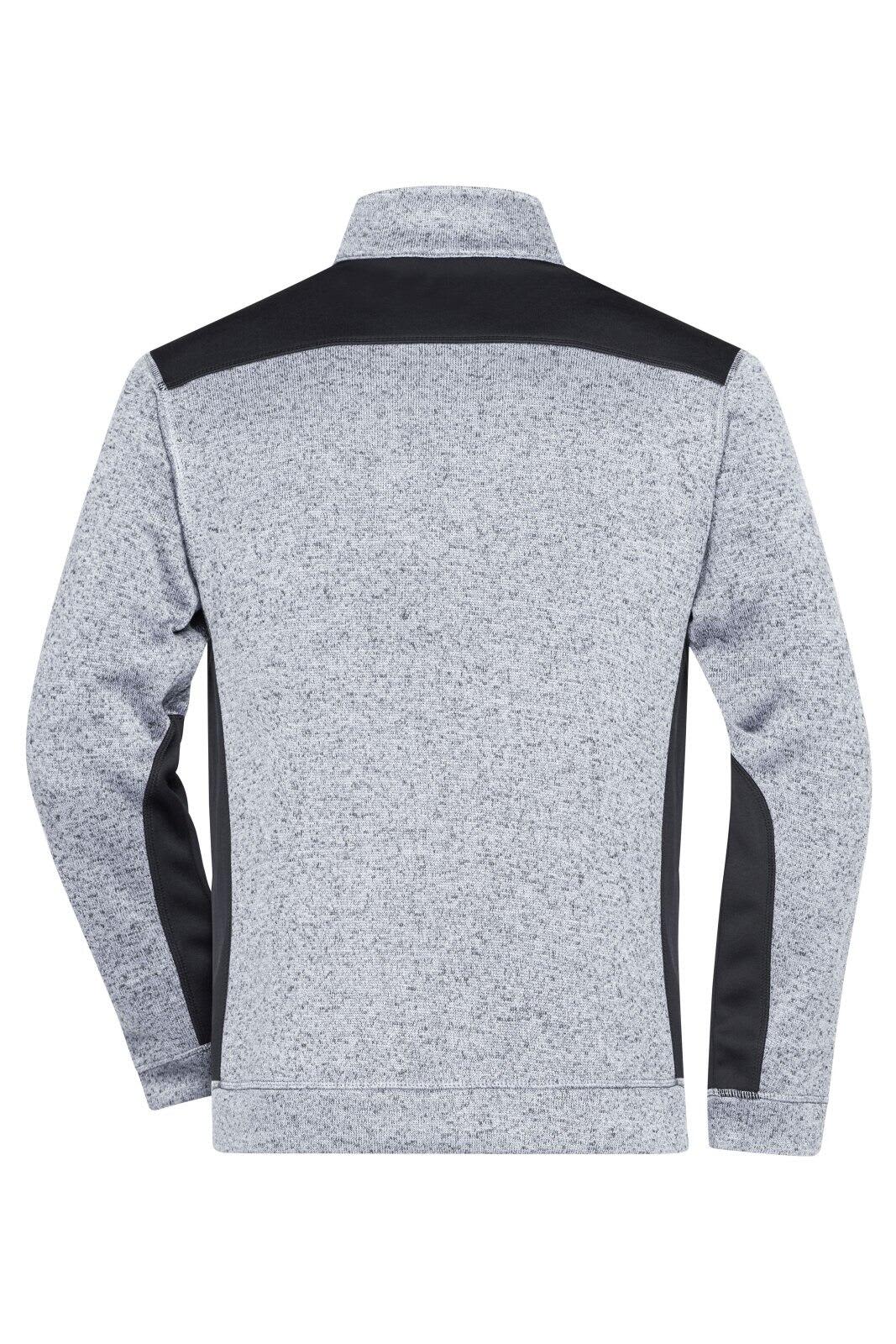 Mens Knitted Workwear Fleece Half-Zip C3-JN864