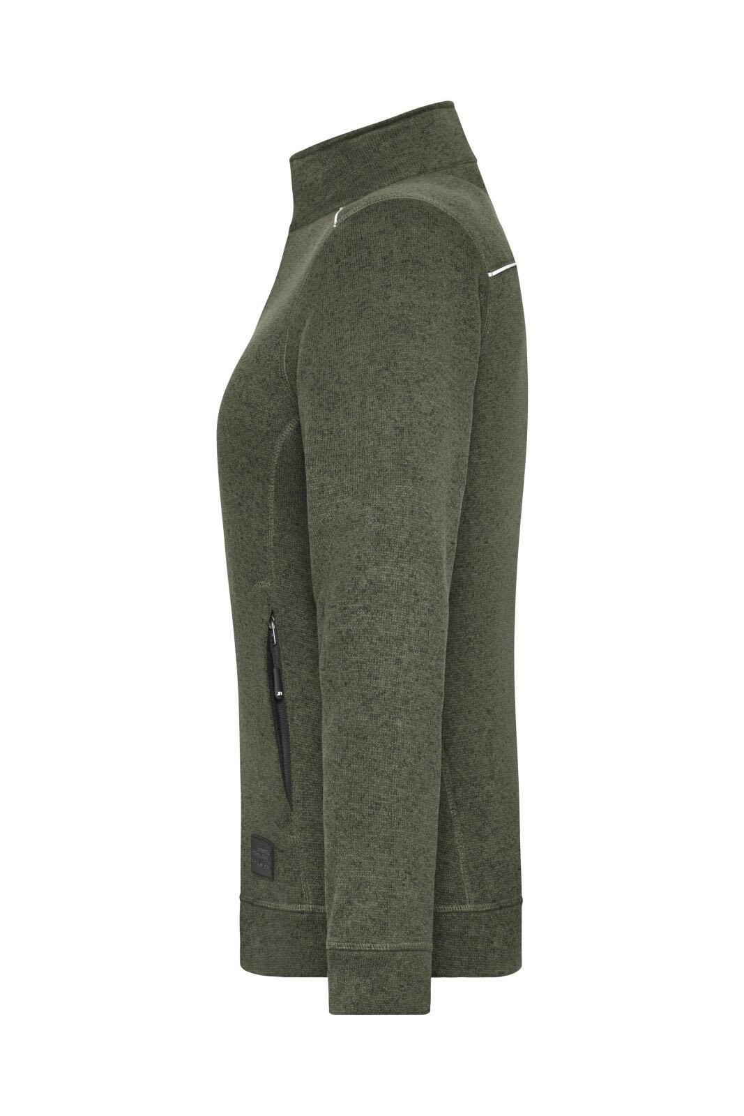 Ladies Knit Workwear Fleece Jacket C3-JN897