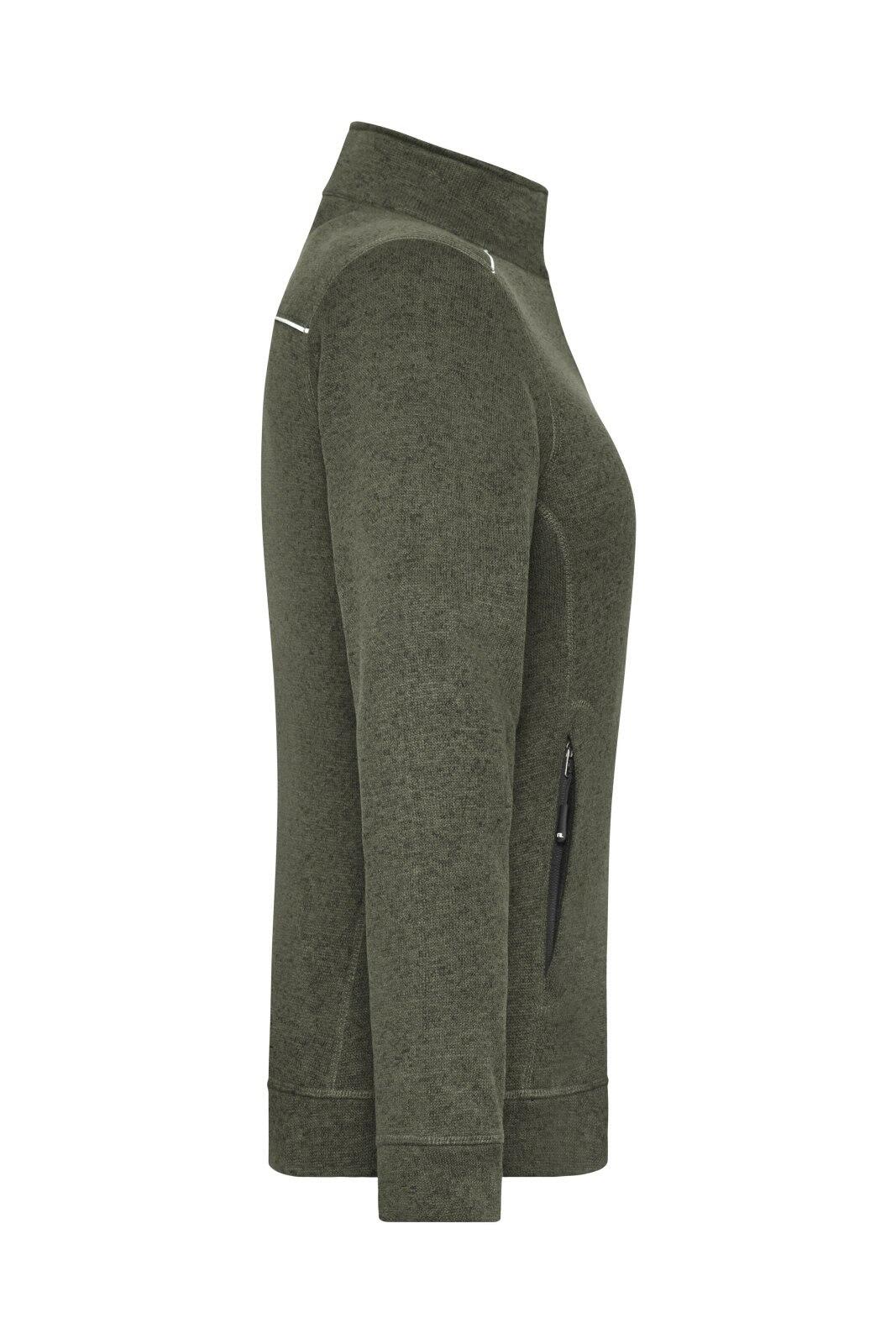 Ladies Knit Workwear Fleece Jacket C3-JN897