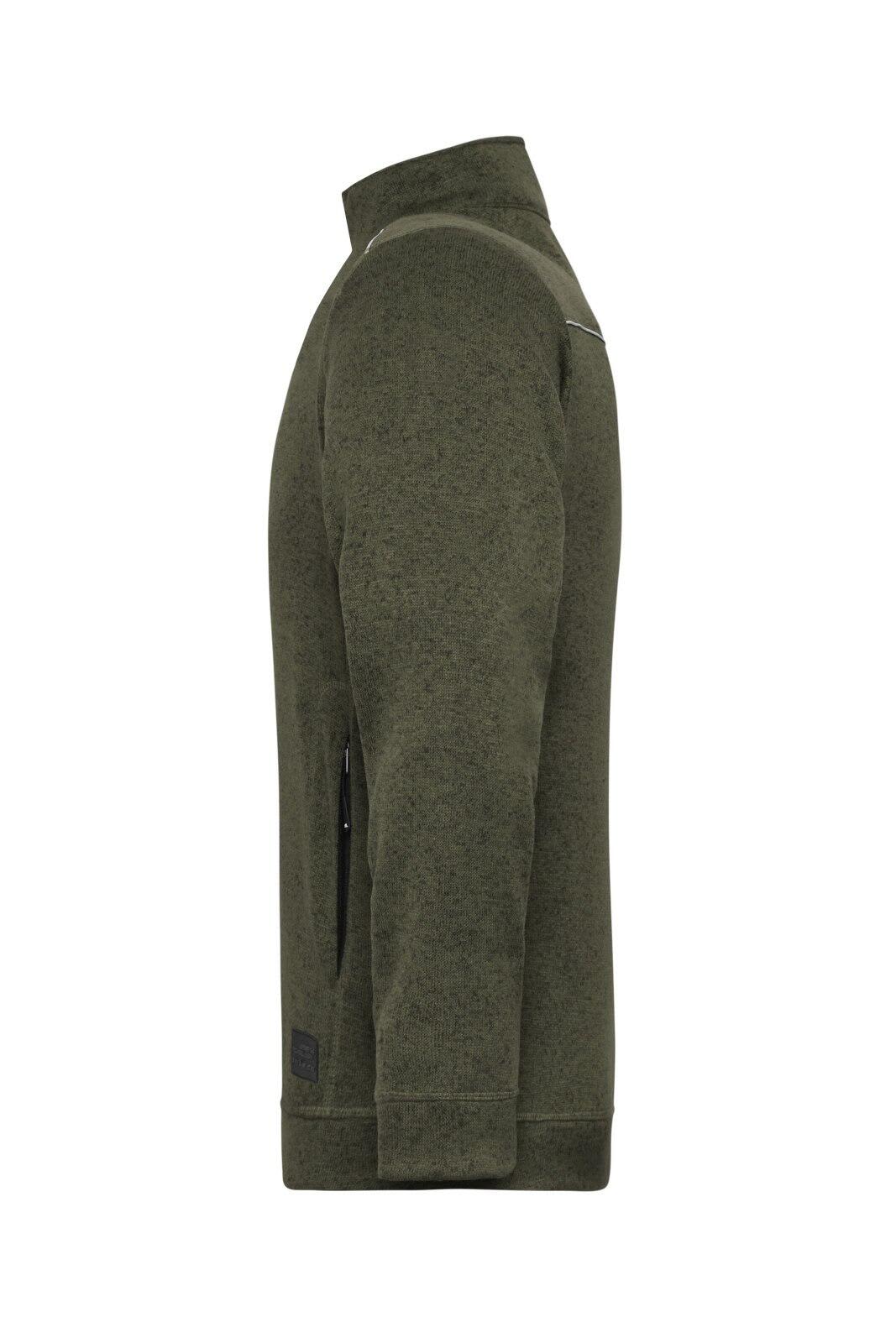 Mens Knit Workwear Fleece Jacket C3-JN898