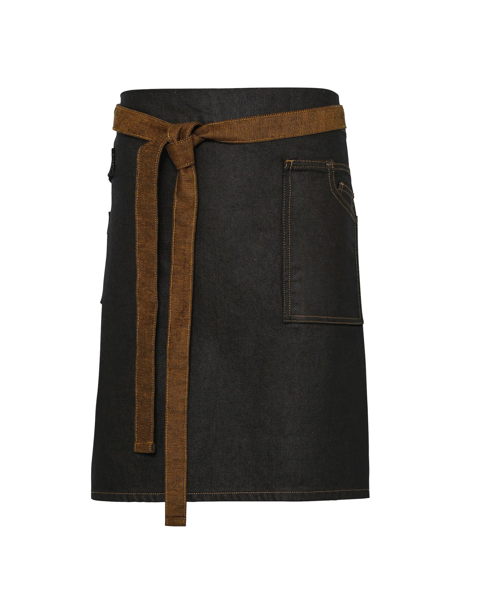 Division Wax-Look Denim Waist Apron