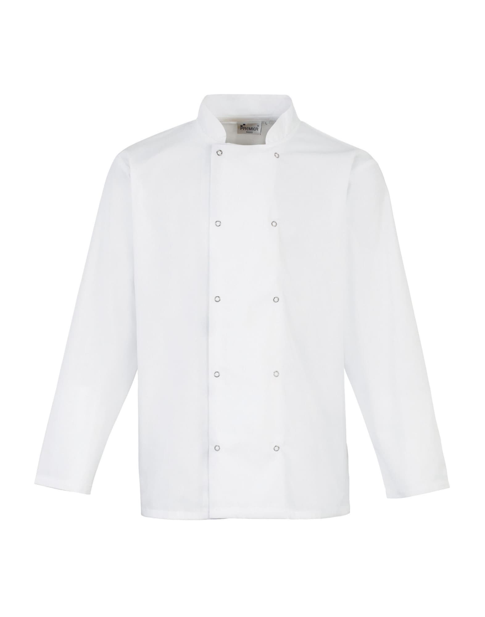 Studded Front L-S Chef's Jacket