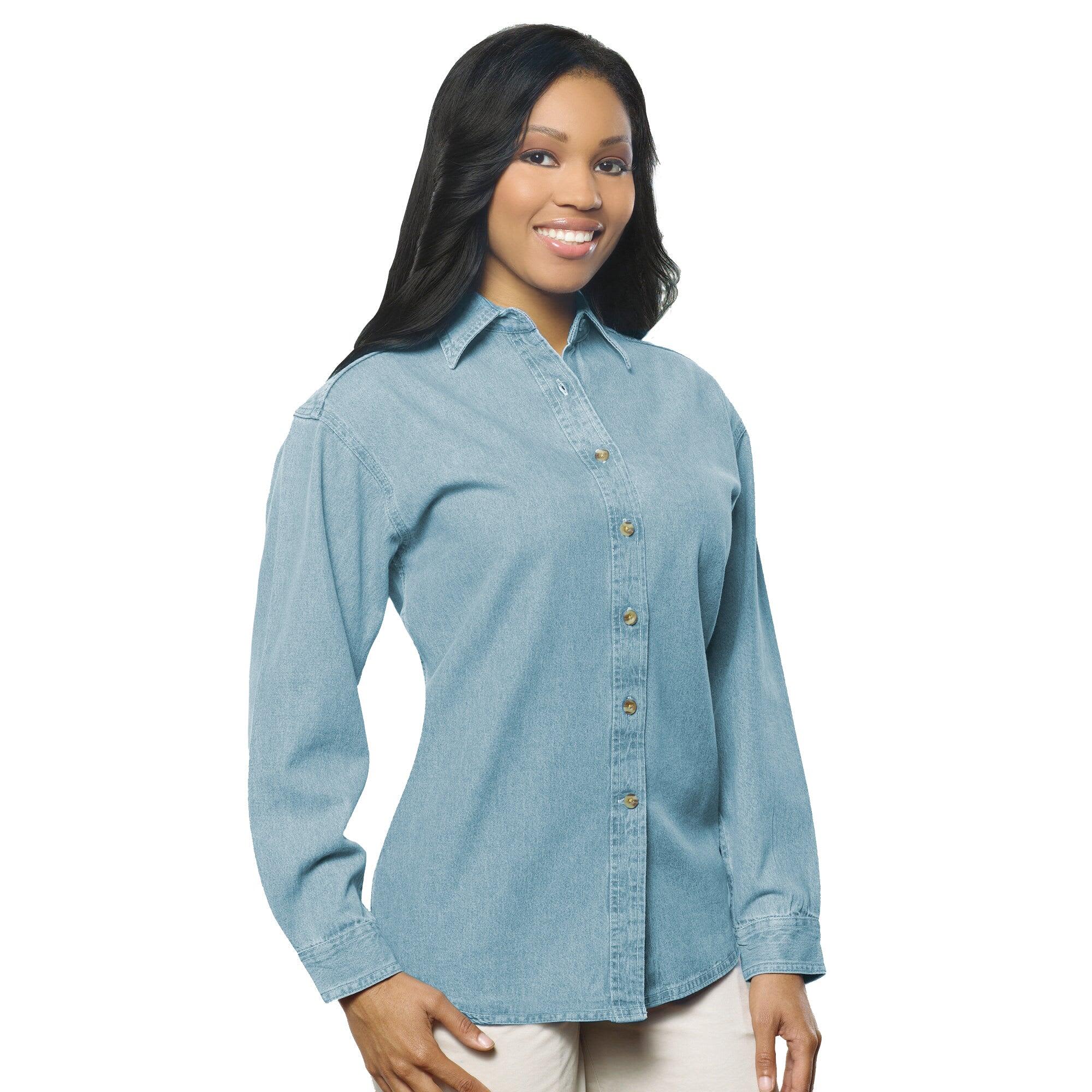 Long Sleeve Cotton Denim Shirt
