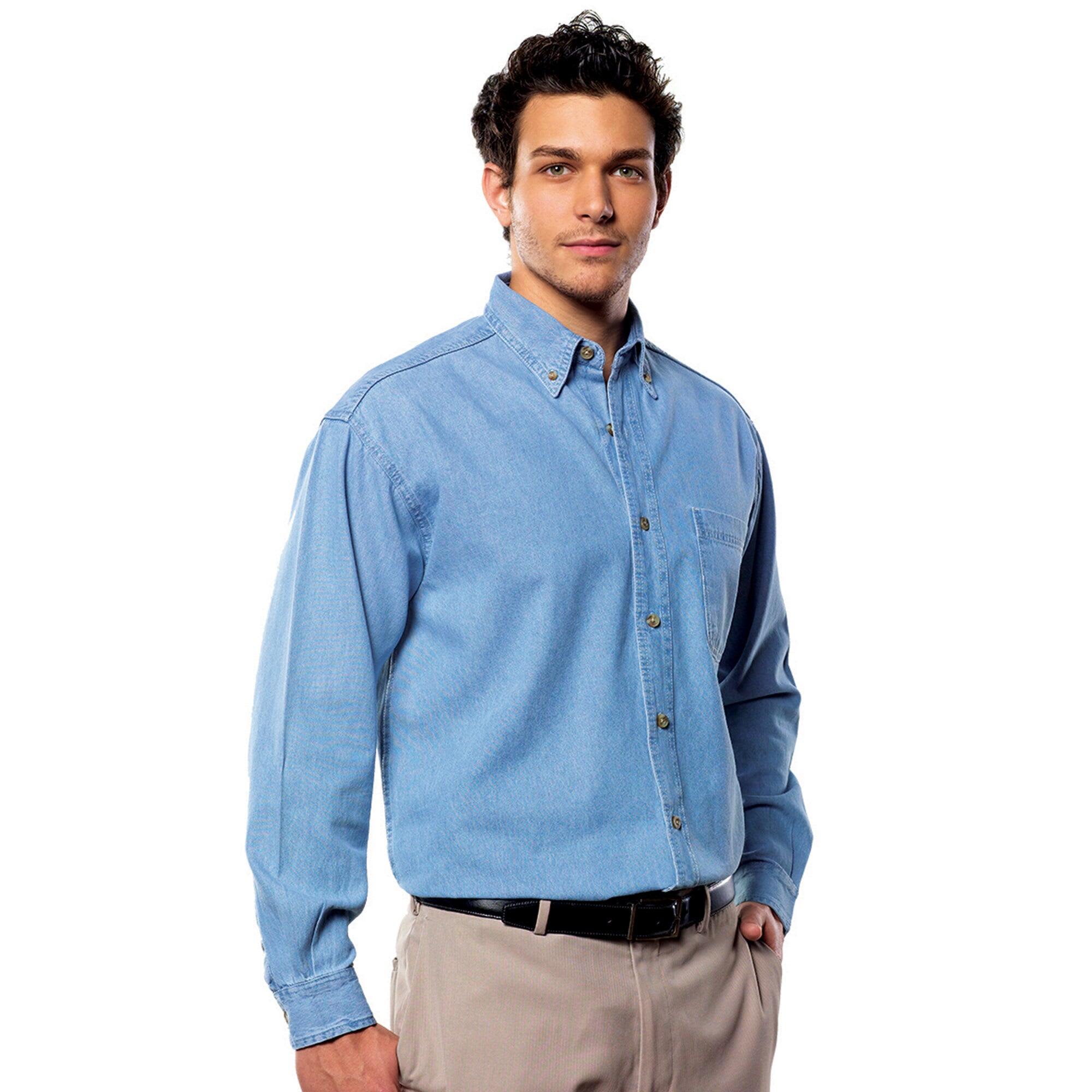 Long Sleeve Cotton Denim Shirt