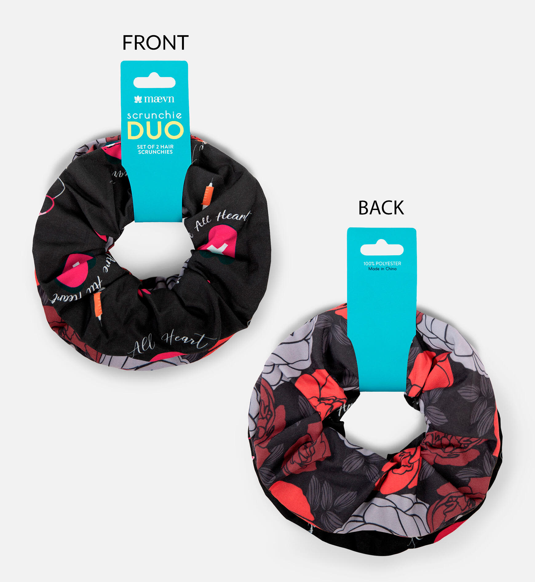Printed Scrunchie Duo Set C3-SCRDUO