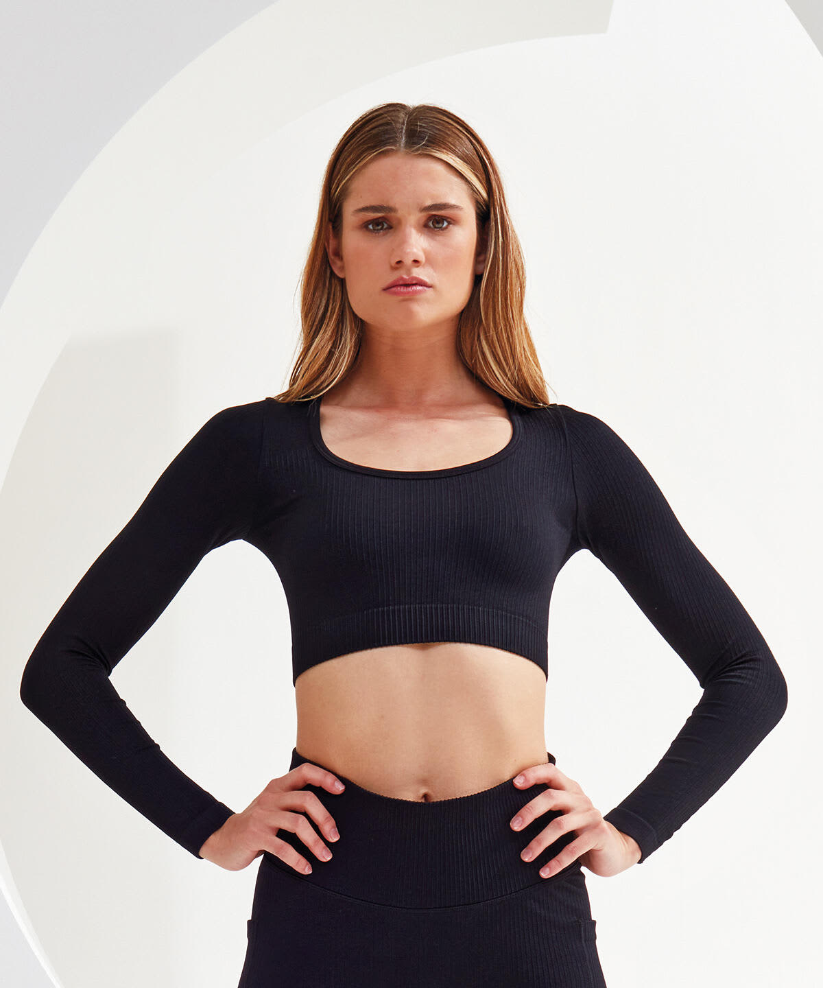 Ribbed Seamless 3D Fit Crop Top