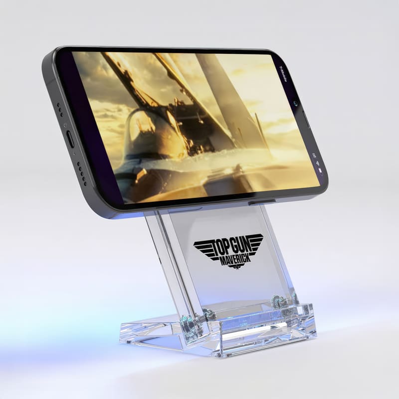 Alternative view of Norris 15W Acrylic Magnetic Wireless Charging Stand