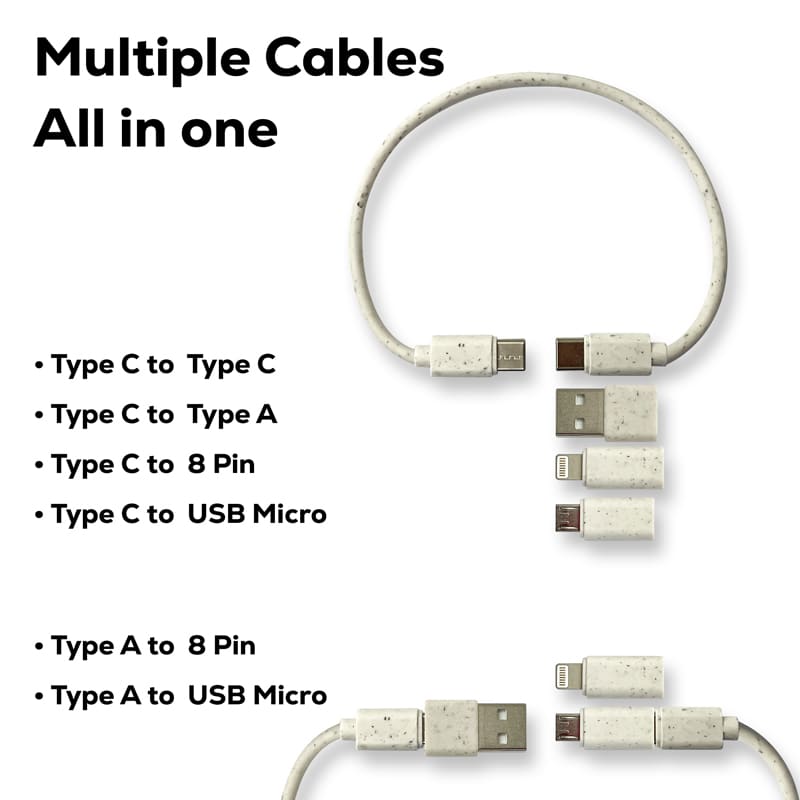 Alternative view of Coburg Pro Eco Cable Kit with 15W Wireless Charger