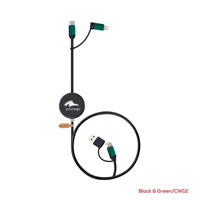 Alternative view of Pavia 60W Fast Charge and Data Sync LED Cable