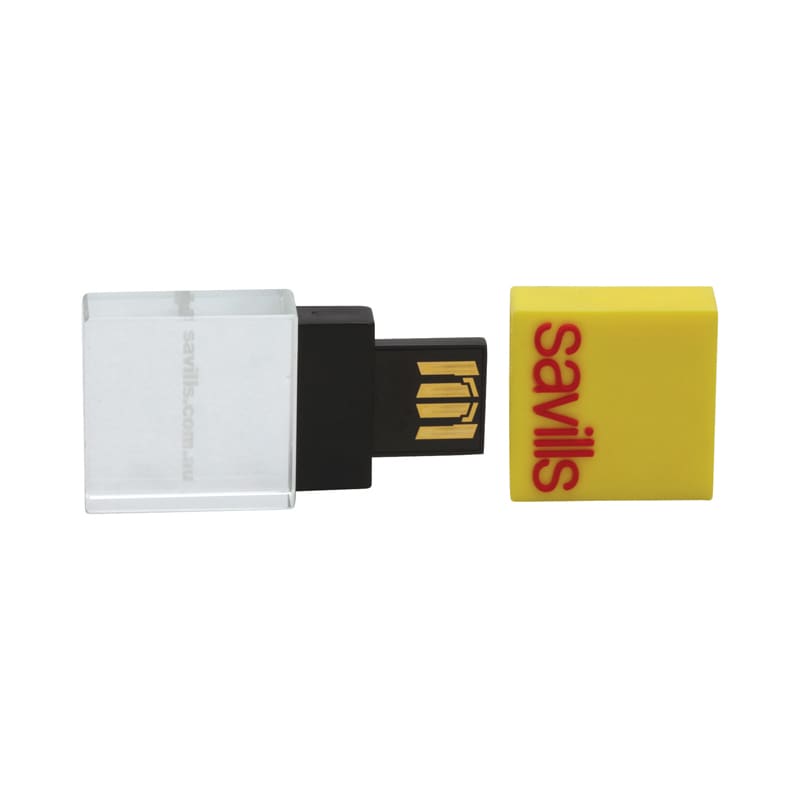 Alternative view of Moulded 3D Crystal Flash Drive