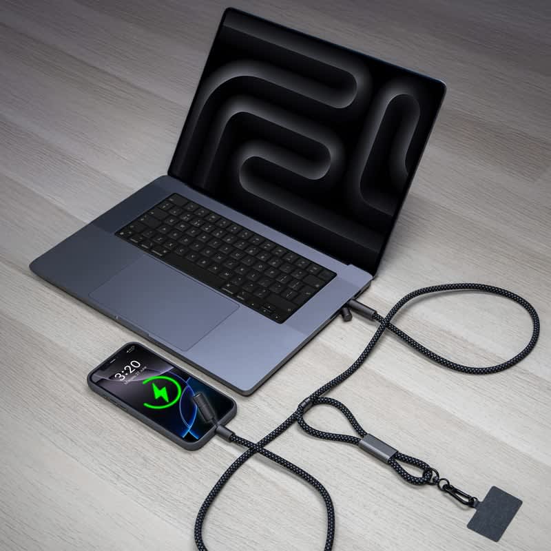 Alternative view of Lany Charge Eco Phone Strap (60 Watt Charge & Data Cable)