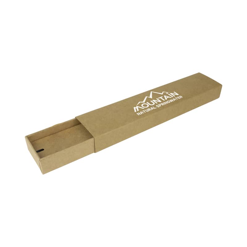 Kraft Sliding Gift Box 2 (with Engraved logo) - PK055 Image 