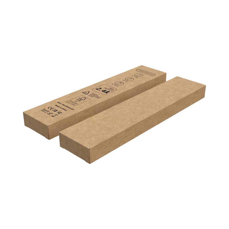 Recycled Kraft Tuck Box with Logo (210 x 45 x 17 mm) - PK071 Image