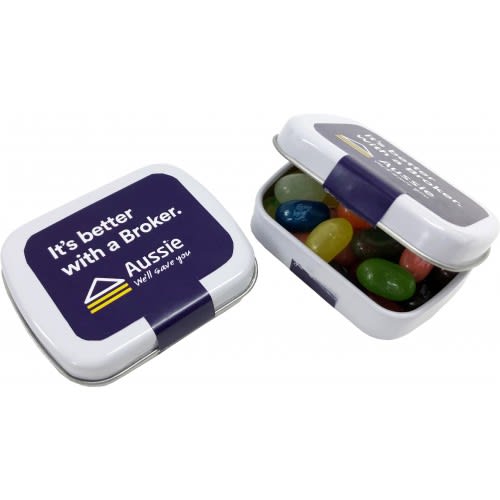 Small Rectangle Tin with JELLY BELLY Jelly Beans 30g - Image 2