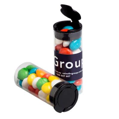Flip Lid Tube with Chewy Fruits 35g