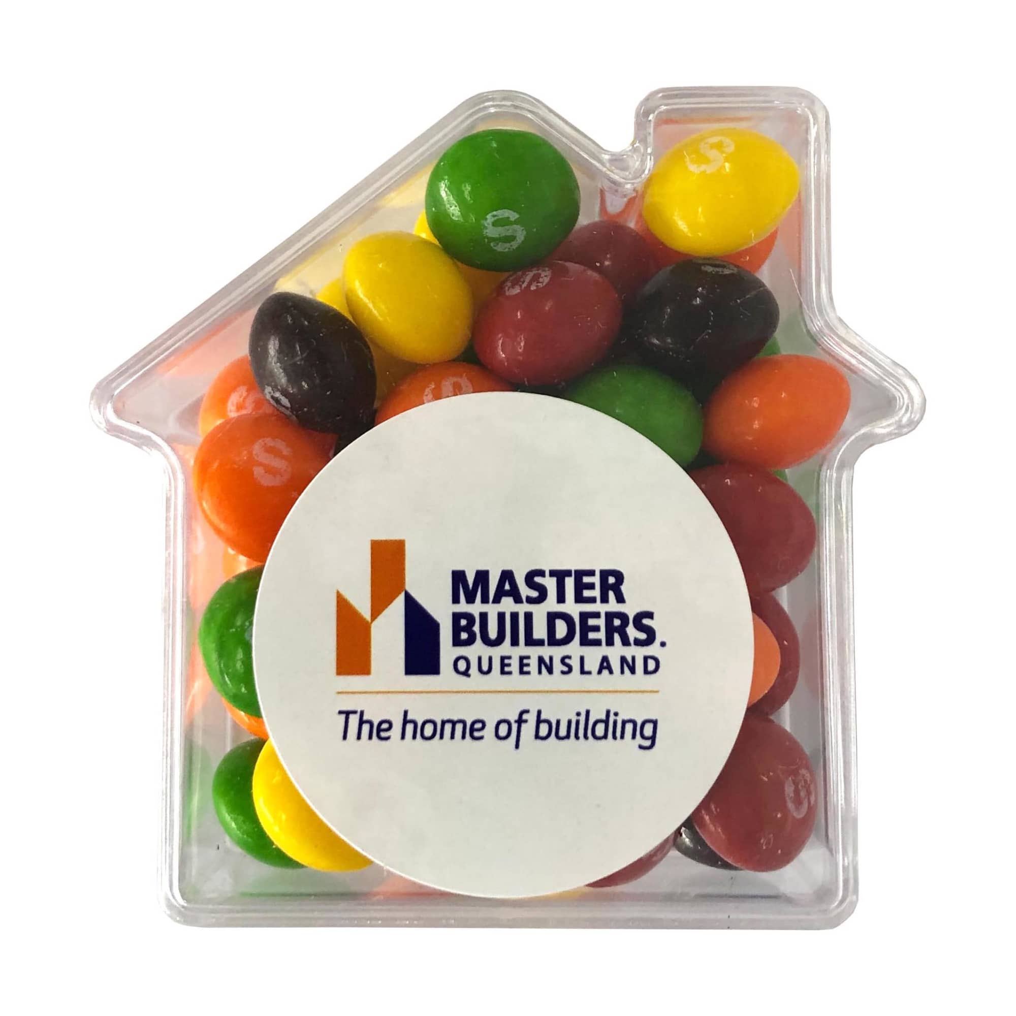 Acrylic House with Skittles 50g