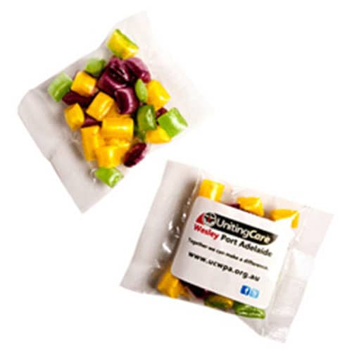 Corporate Colour Humbugs 20g - Branded Bag with Sticker