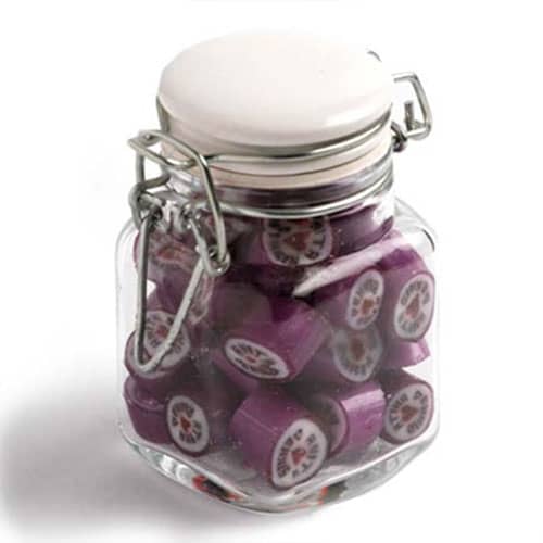 Rock Candy in Clip Lock Jar 65g - Branded Jar with Sticker