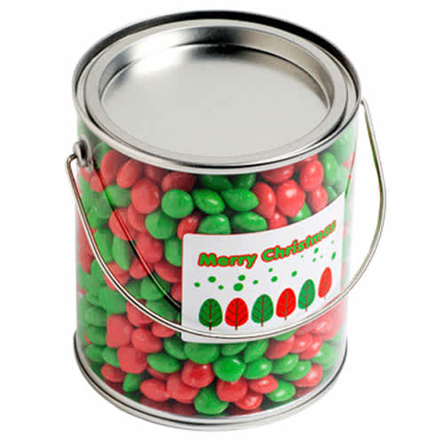 Big PVC Bucket with Christmas CHEWY Fruits 850G