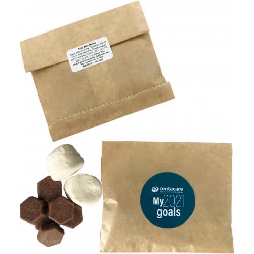Alternative view of Kraft Paper Bag with Lindt Buttons & Marshmallows