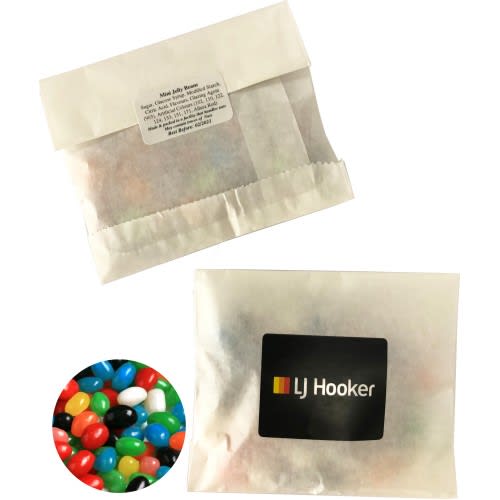 Alternative view of Kraft Paper Bag with Mini Jelly Beans 50g