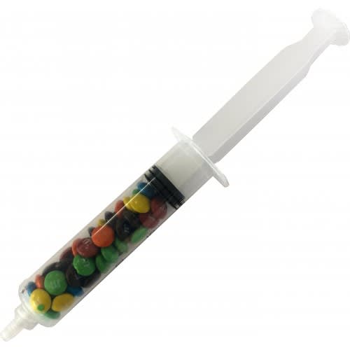 Alternative view of Syringe with Mini M&Ms 20g