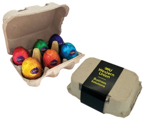 Carton with x6 Chocolate Eggs - Image 2