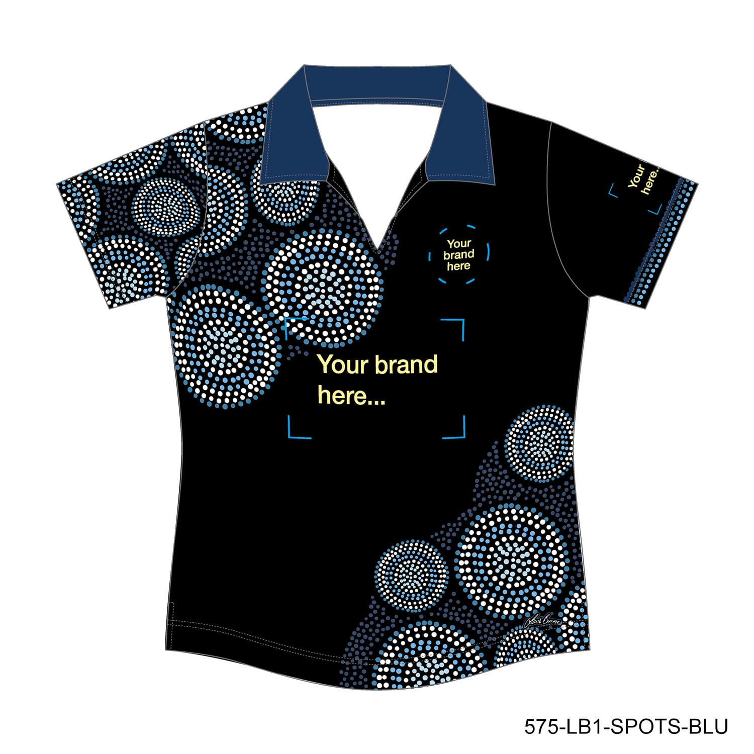 Lewis Burns Open Neck Polo Womens