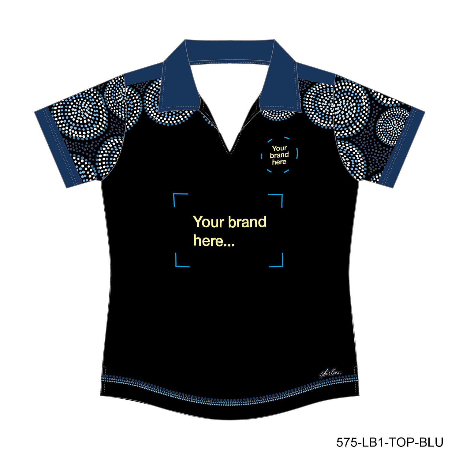 Lewis Burns Open Neck Polo Womens