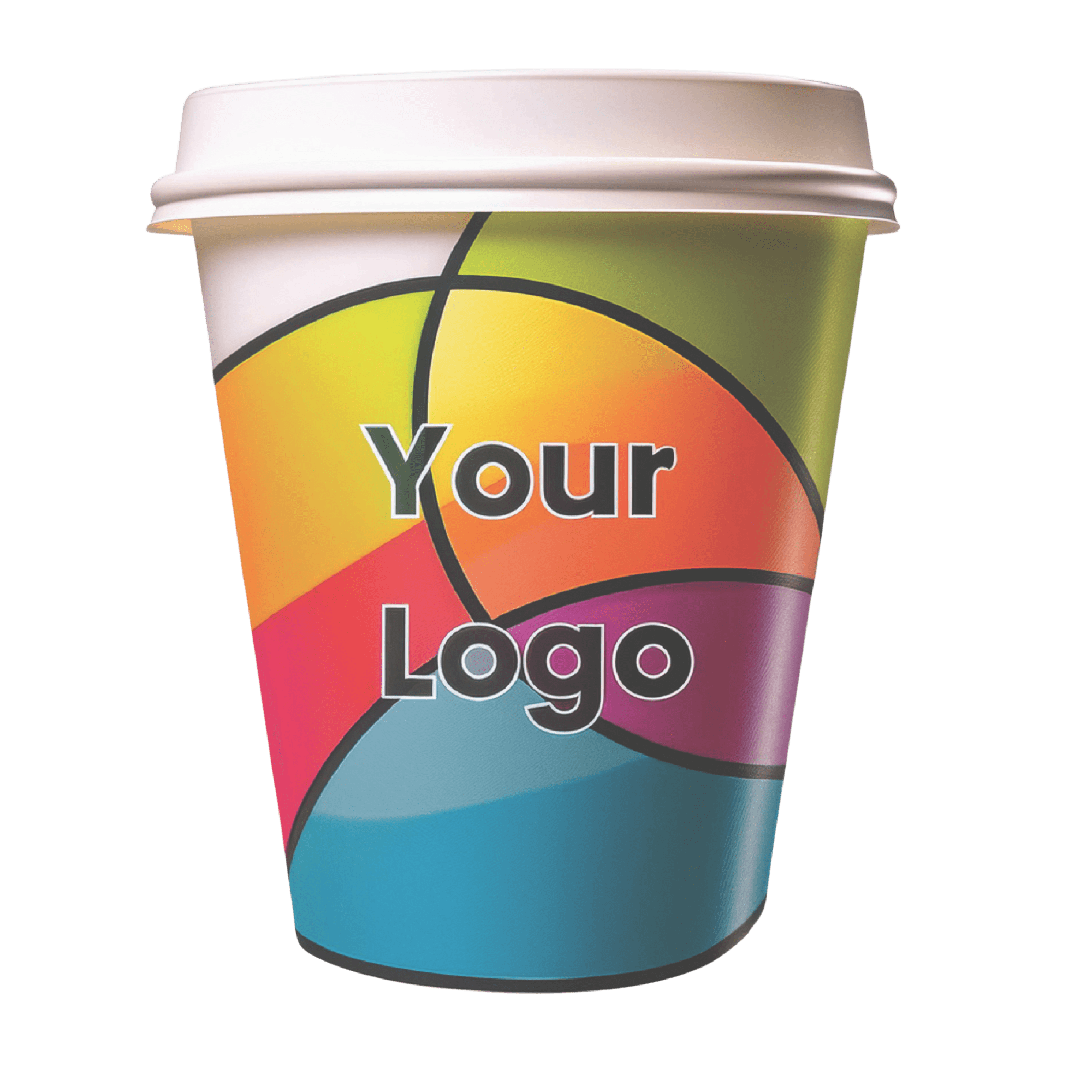 Custom Printed 12oz Single Wall Paper Coffee Cup