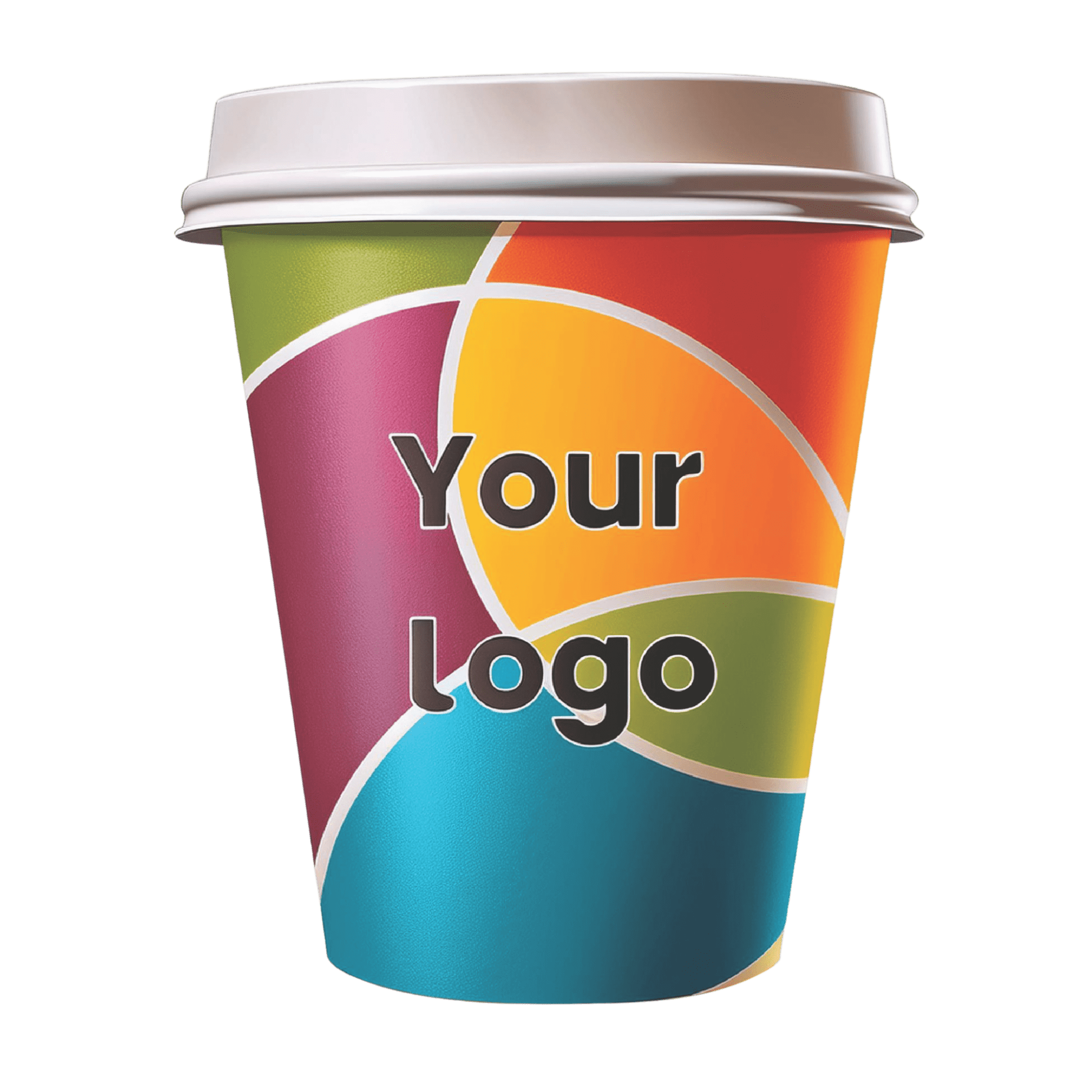 Custom Printed 12oz Double Wall Paper Coffee Cup