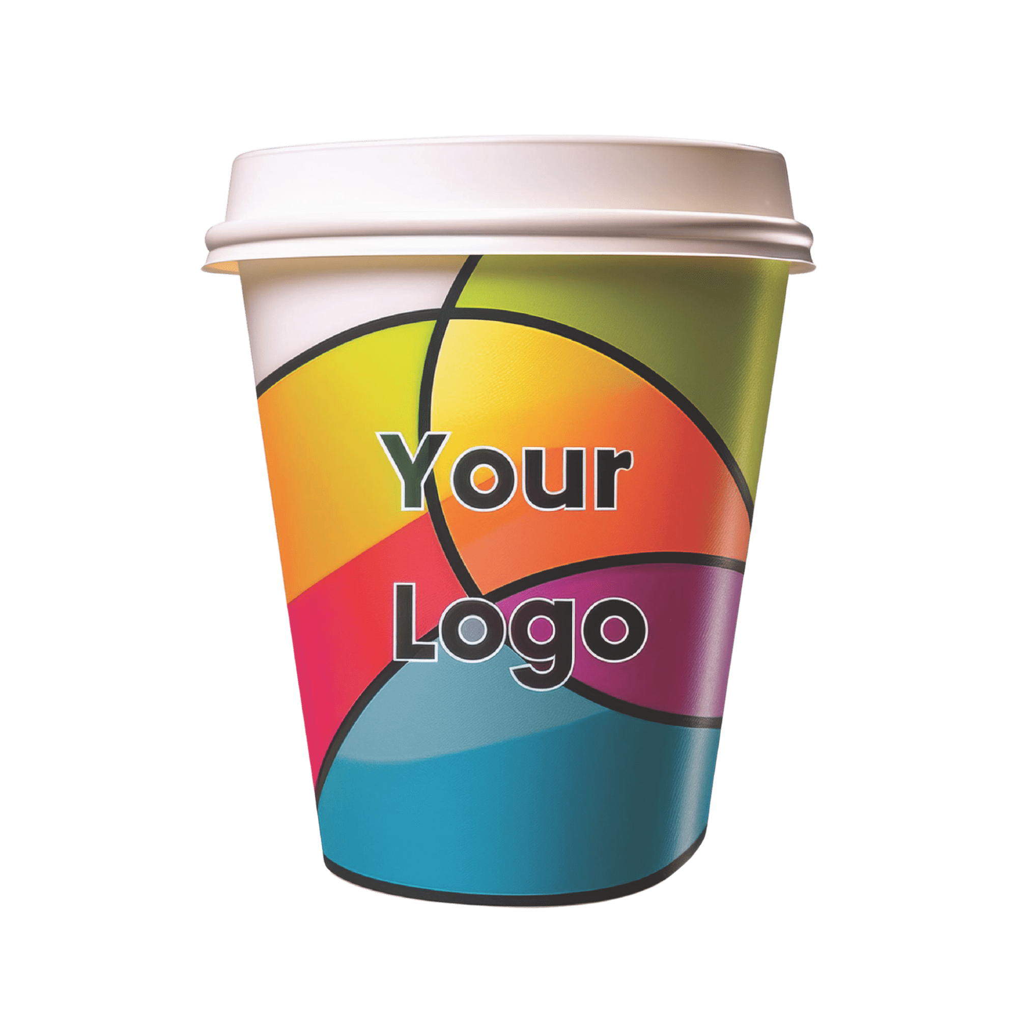 Custom Printed 8oz Single Wall Paper Coffee Cup
