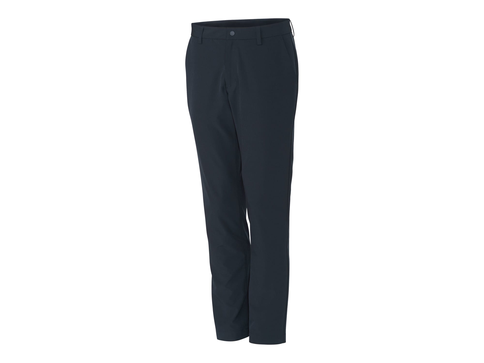 A pair of black sport pants featuring a waistband and a logo. Designed for comfort and flexibility.