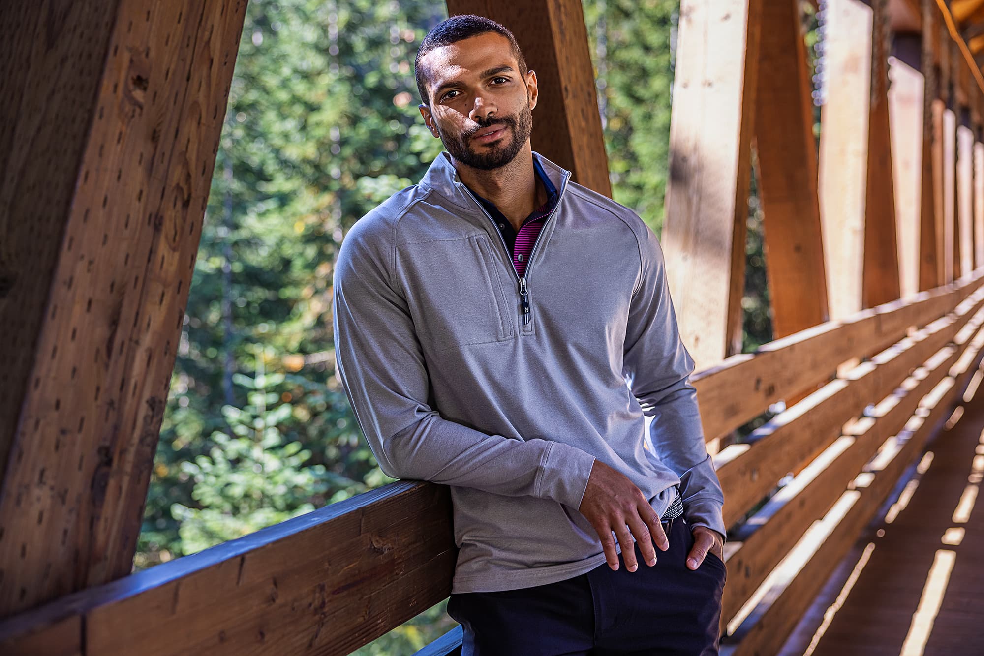 Men’s Adapt Eco Heather Half Zip