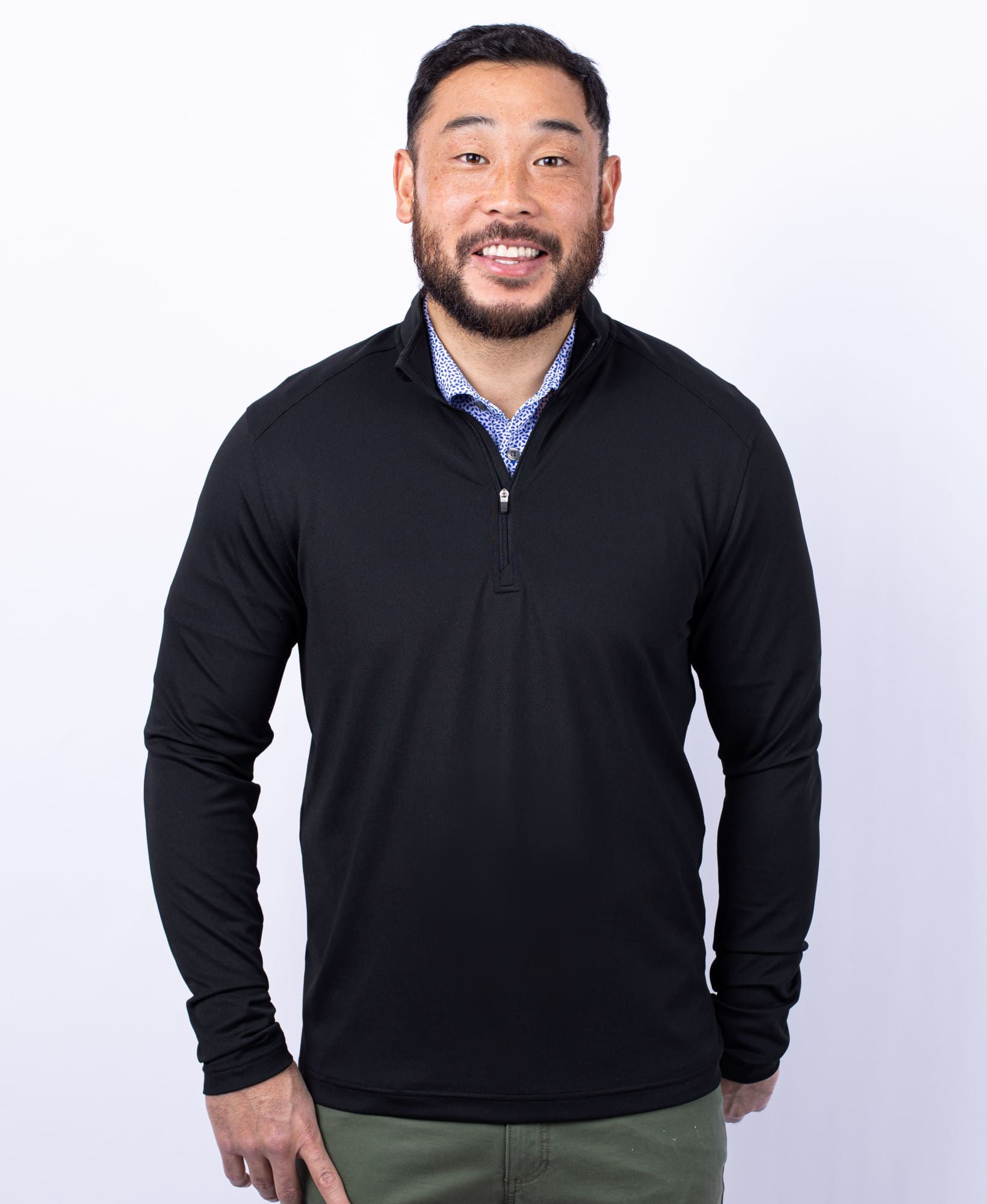 Men's Virtue Eco Pique Half Zip