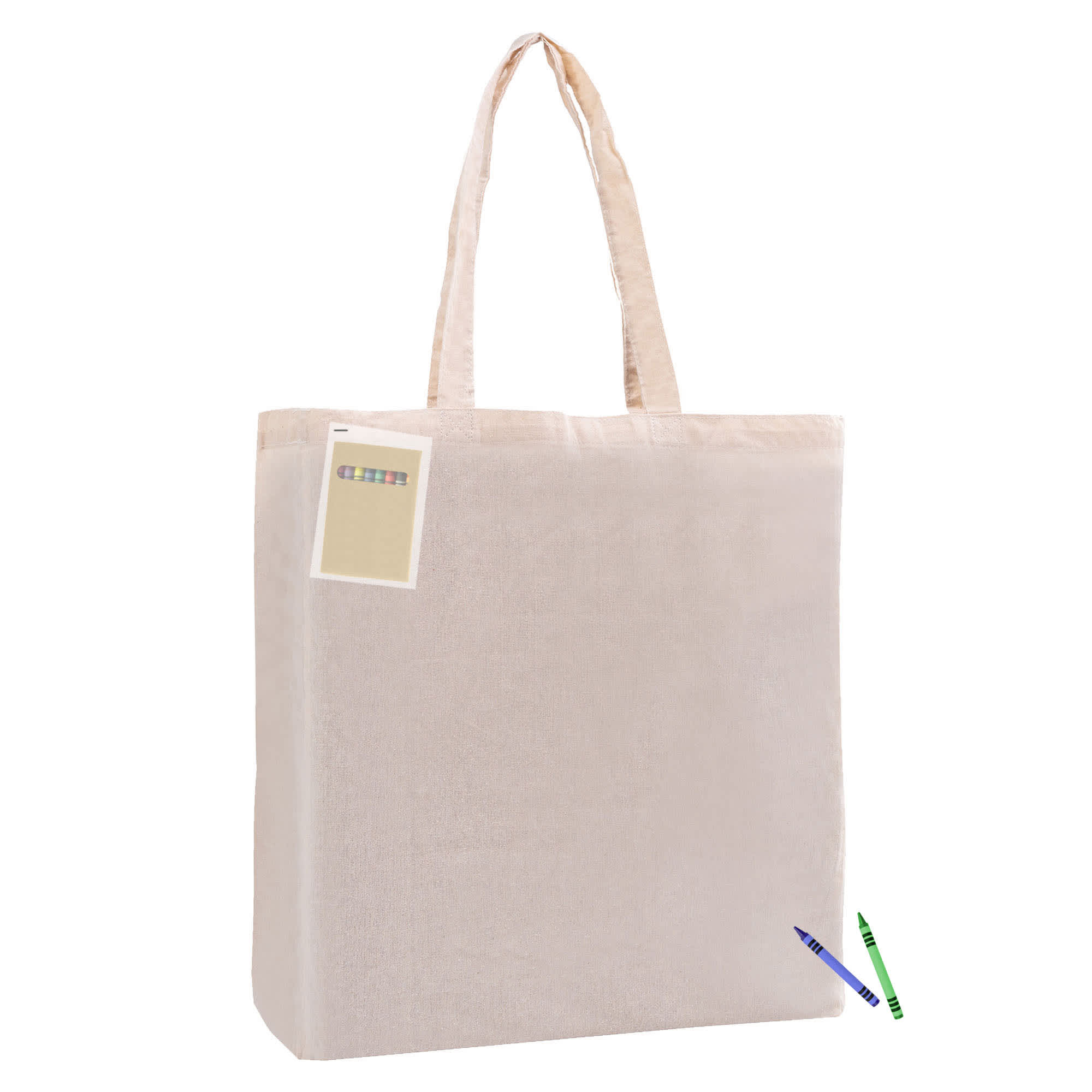 Colouring Calico Bag with Gusset - CCB002 Image
