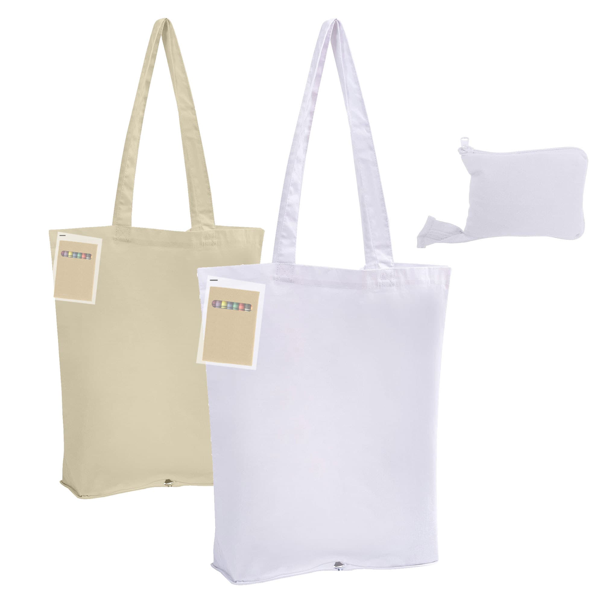 Colouring Foldable Calico Bag - CCB012 Image