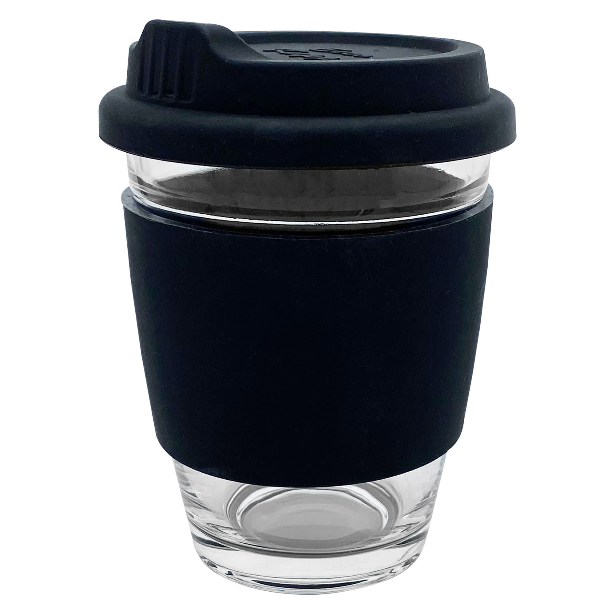 Carlo Glass Coffee Cup – Silicone Band - EK012 Image 