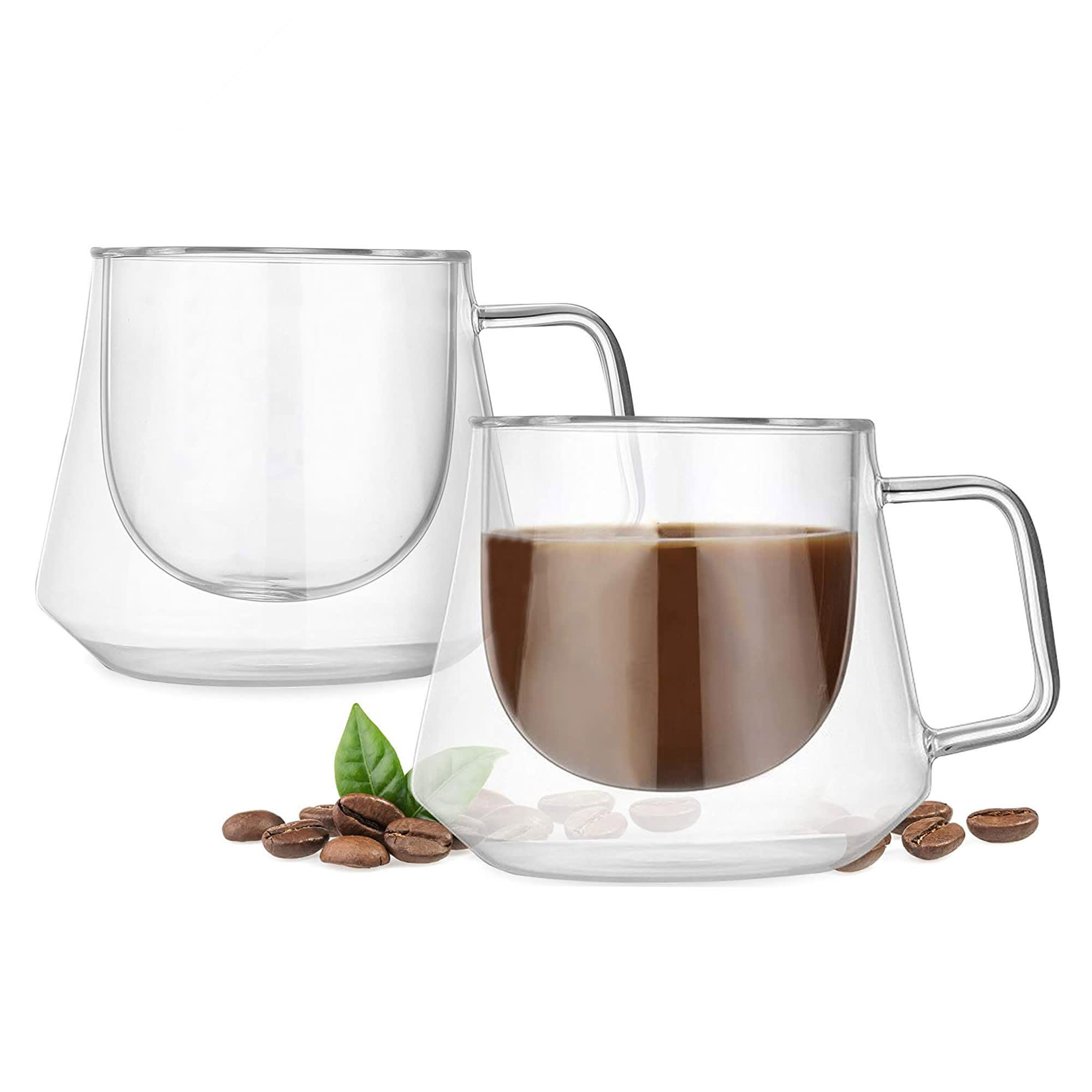 Diamond Glass Coffee Cup - EK015 Image 