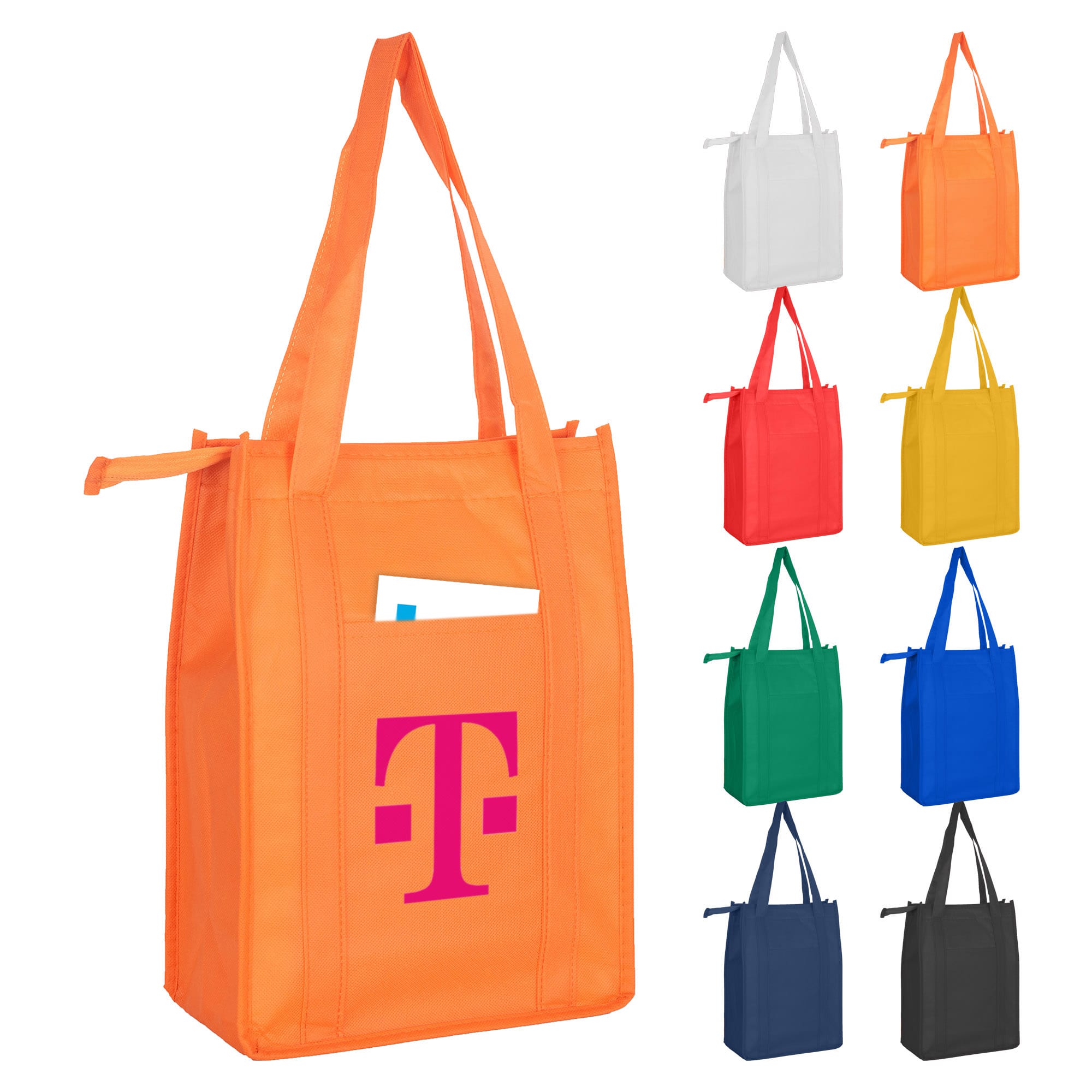 Non Woven Cooler Bag with Top Zip Closure - image 2
