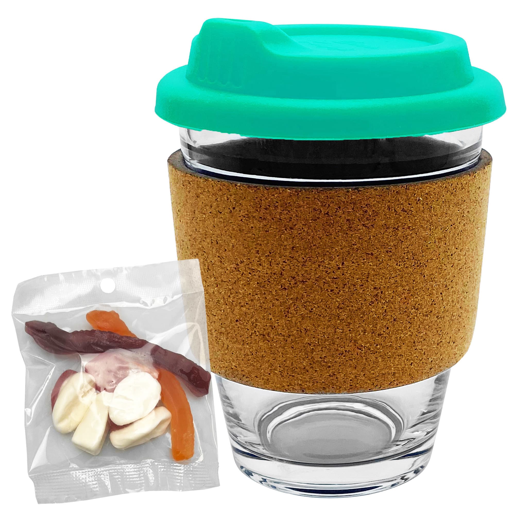 Jelly Party Mix in Cork Band Glass Coffee Cup - PM005 Image