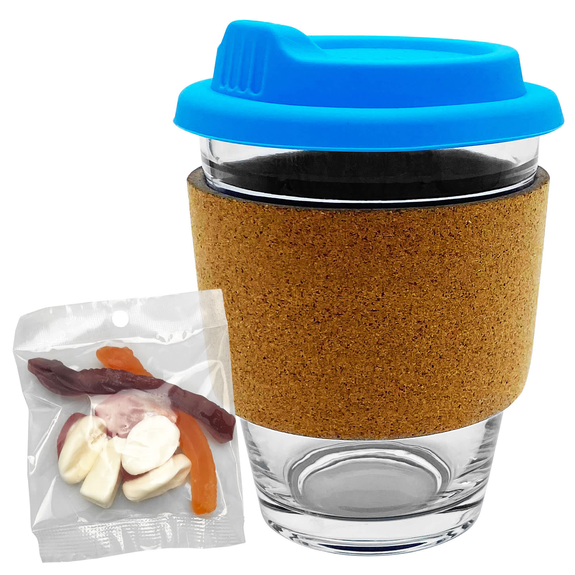 Jelly Party Mix in Cork Band Glass Coffee Cup - PM005 Image
