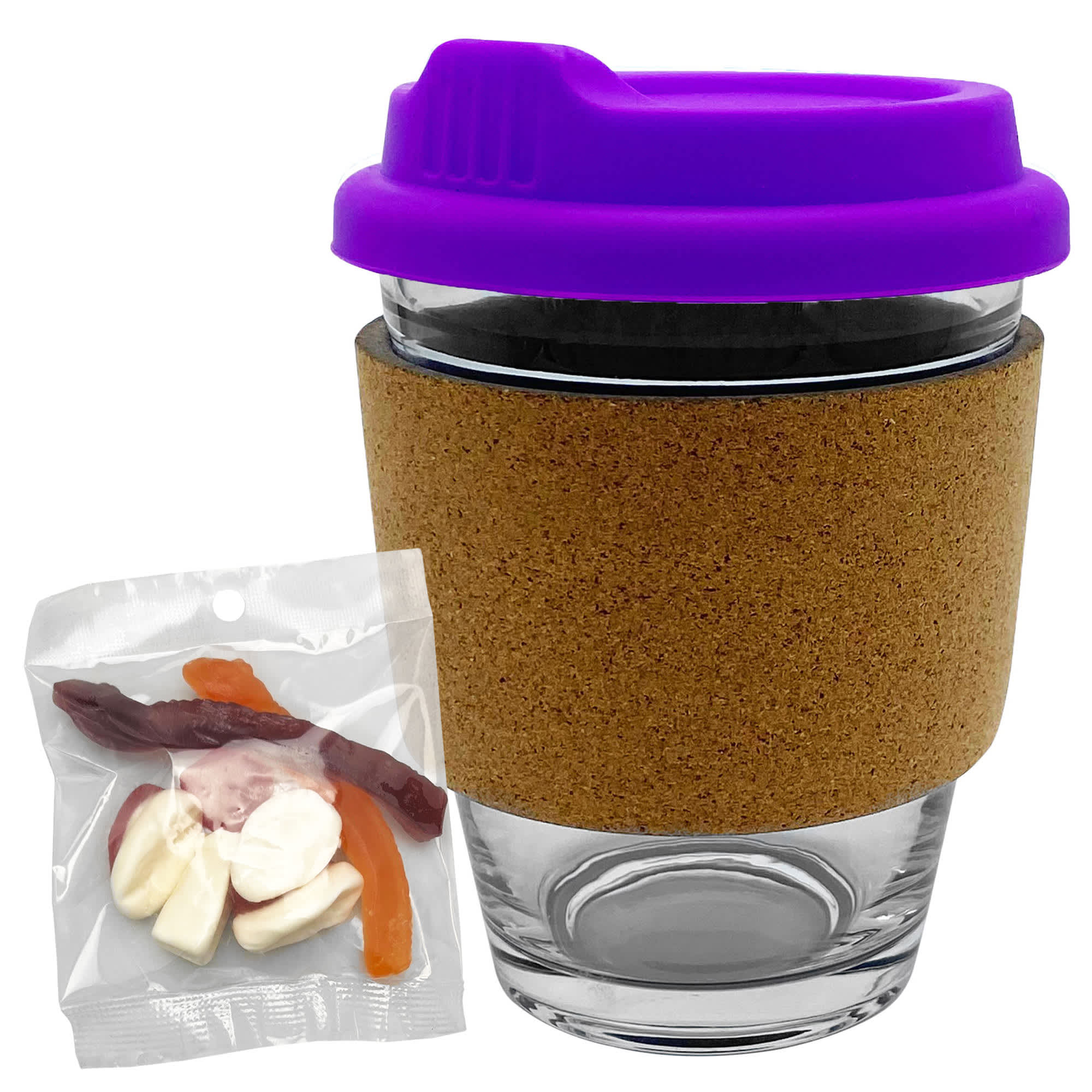 Jelly Party Mix in Cork Band Glass Coffee Cup - PM005 Image