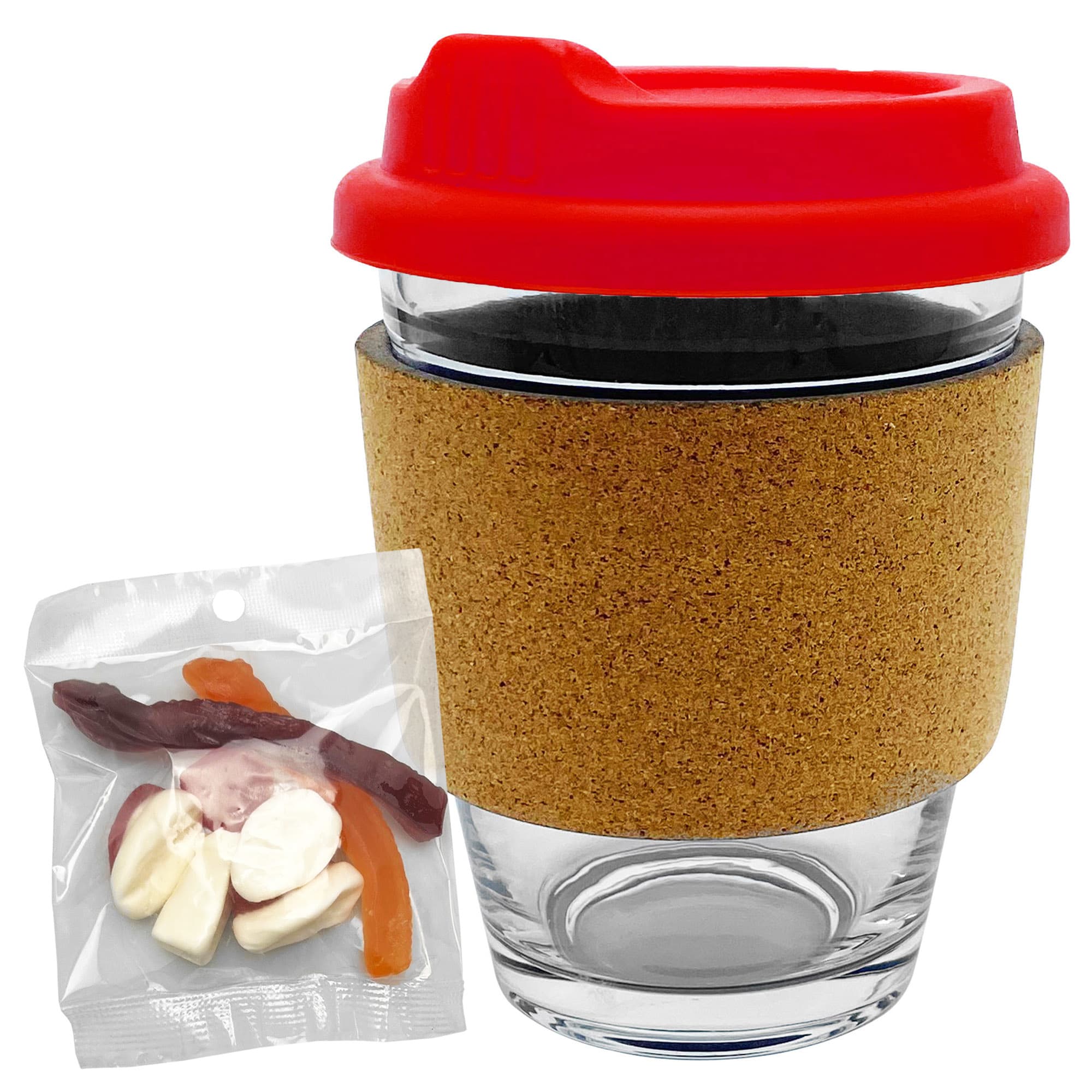 Jelly Party Mix in Cork Band Glass Coffee Cup - PM005 Image
