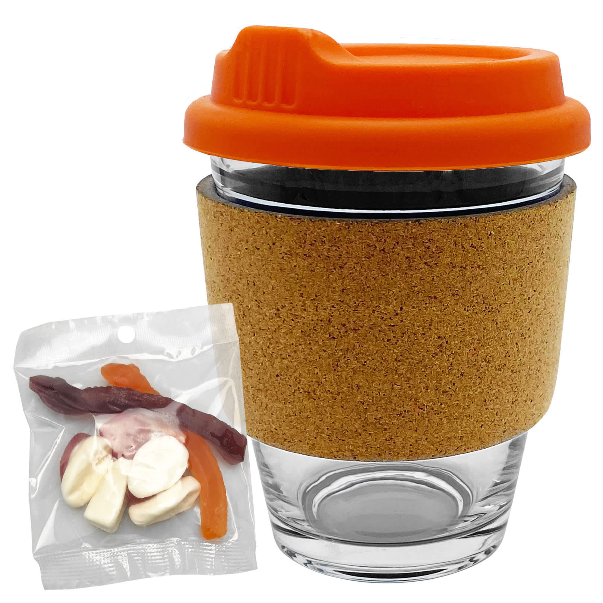 Jelly Party Mix in Cork Band Glass Coffee Cup - PM005 Image