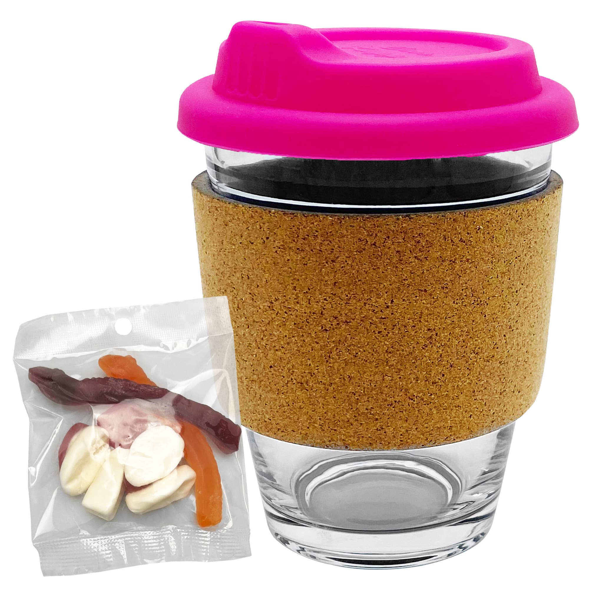 Jelly Party Mix in Cork Band Glass Coffee Cup - PM005 Image